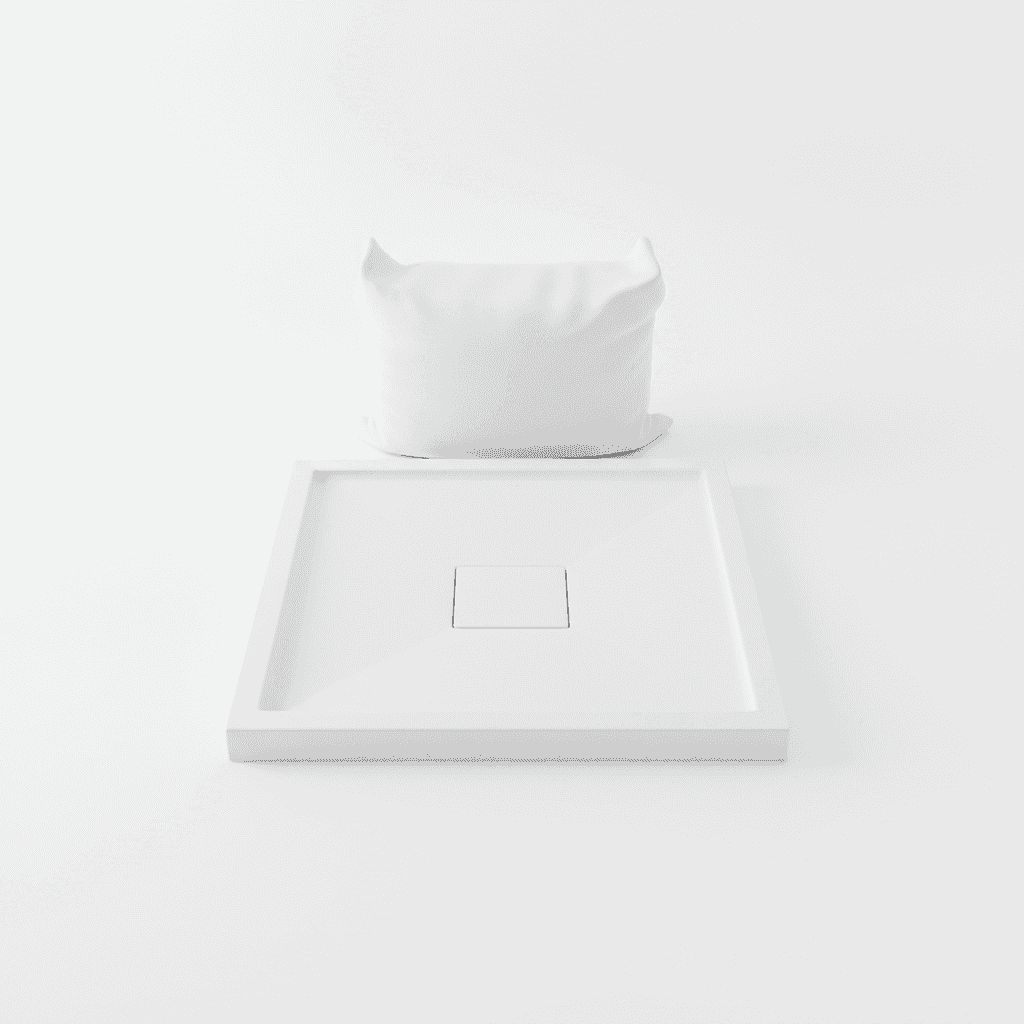 Stone Resin Shower Tray 800x800mm White